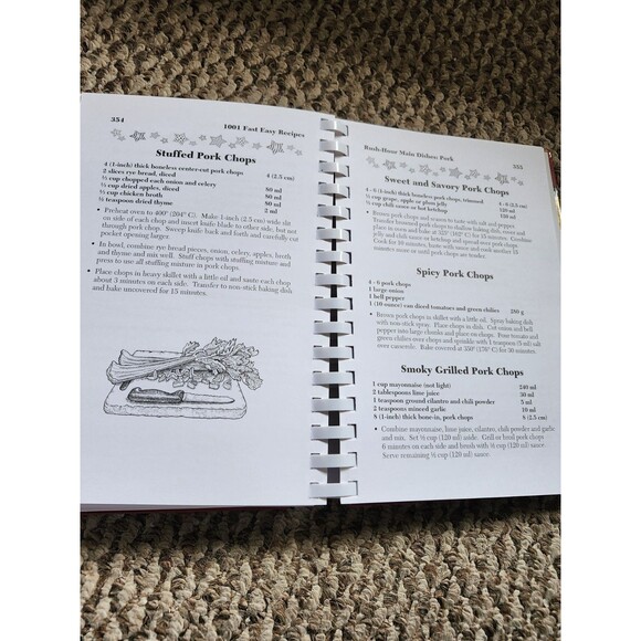 1001 Fast Easy Recipes by Nancy Bohanan First Print 2007 HC Spiral Cookbook - Picture 13 of 16